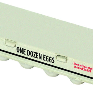 Little Giant Egg Cartons Solid Top 100% Recycled Paper Stackable 36-Pack