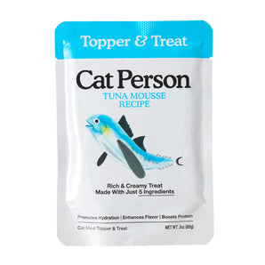Cat Person Tuna Mousse Wet Cat Food Topper 3oz Pouch