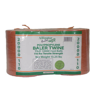 Alligator Brand 20,000 FT Orange Poly Baler Twine Perfect Outdoors Farming
