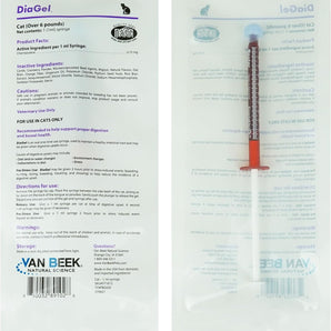 DiaGel for Cats 1 ml Oral Gel Loose Stools Digestive Upset Natural Support 2PCK