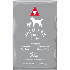 Valu-Pak Free 24/20 Dog Food Silver Bag 50lbs.