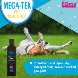 EQyss Mega-Tek Pet Coat Rebuilder – Repairs Dry Skin, Coat & Paw Pads