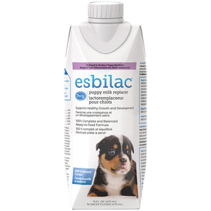 Esbilac Puppy Milk Replacer Liquid Complete Balanced Digestible Nutrition 16oz. 12-Pack