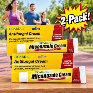 CareAll Miconazole 2% Antifungal Cream for Athlete's Foot 1 oz. 2-Pack