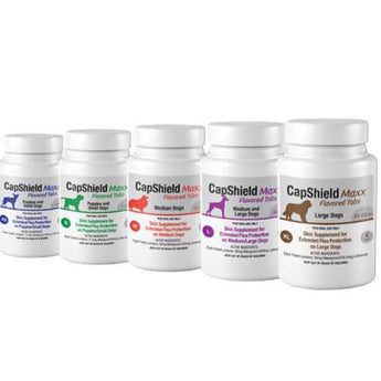 CapShield Maxx Flavored Flea Tabs for Dogs SM 11-25lbs, 6-Count CapShield