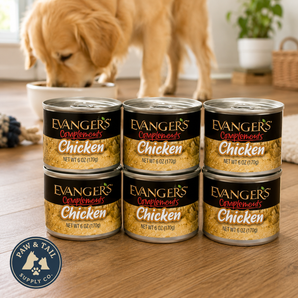 Evanger's Complements Grain Free Chicken Dog & Cat Food Topper 6 oz. 6-Pack