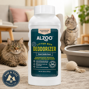 Alzoo Cat Litter Deodorizer Fragrant Sweet Vanilla Granules 26.6 oz.
