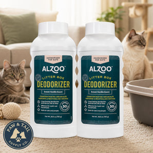 Alzoo Cat Litter Deodorizer Fragrant Sweet Vanilla Granules 26.6 oz. 2-Pack