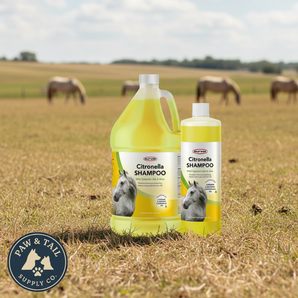 Durvet Natural Citronella Shampoo for Horses, Dogs & Livestock Coat Care