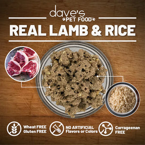 Dave's Restricted Diet Bland for Dogs – Lamb & Rice Formula (13.2oz)