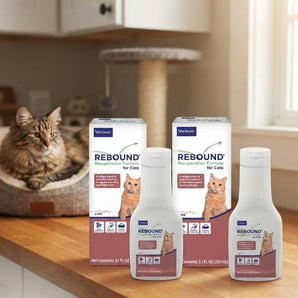 Virbac Rebound Recuperation Formula for Cats Liquid Supplement 5.1 oz 2-Pack