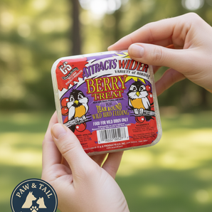 C&S Berry Suet Treat 11.75 oz Wild Bird Suet Cake Year-Round Cranberry Blend