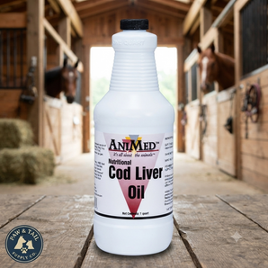 AniMed Nutritional Cod Liver Oil Supplement for Animals 1 Quart