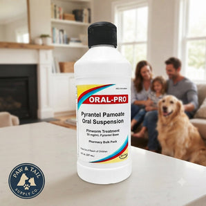 Oral-Pro Pyrantel Pamoate Oral Suspension Vanilla Flavored 8 oz.