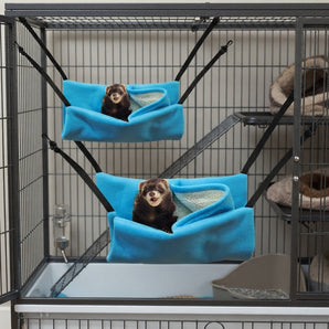 Marshall Ferret Hammock Hanging Nap Sack Soft Fleece Bed 16-Inch 2-Pack
