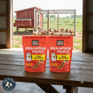 Happy Hen Mealworm Frenzy Poultry Treat Dried Mealworms 10 oz. 2-Pack