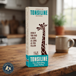 Tonsiline Throat Gargle Mouthwash Goodbye Sore Throat 4 oz.