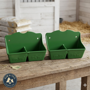 Little Giant 1 Quart Mineral Feeder Green Livestock Salt Block Holder Mountable 2PCK