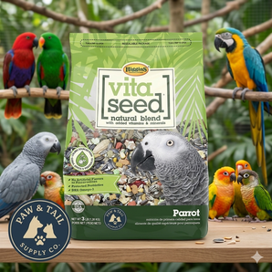 Higgins Vita Seed Parrot Food 3 lbs. Premium Seed Blend w/ Probiotics & DHA Omega-3