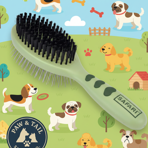 Coastal Safari Pin & Bristle Combo Dog Brush Dual Sided Plastic Handle Groomer