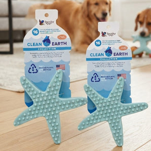 Spunky Pup Clean Earth Heavy Duty Dog Chew Toy Barracuda Recycled USA 2-Pack