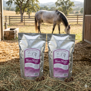 Mare Magic Calming Horse Supplement Raspberry Leaf Mares & Geldings Relax 8 oz. 2-Pack