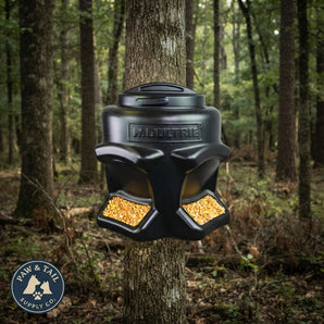 Moultrie Feed Station II Wildlife Gravity Deer Game Feeder 50lb Capacity Dual Ports