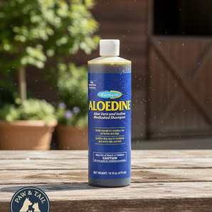 Farnam Aloedine Medicated Shampoo 16 oz Great for Horses Dogs Moisturizing Gentle
