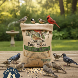 Alligator Premium Wild Bird Seed Blend 10 lb No Corn Natural Year-Round Feed