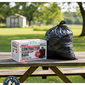 Primrose Plastics Contractor Trash Bags 42Gal Heavy Duty 3 Mil Black 20PACK