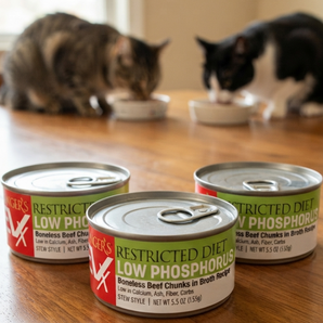 EVX Restricted Diet Low Phosphorus for Cats Renal Support 5.5oz Soft Pâté Style 3-Pack