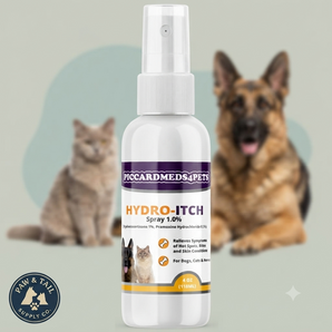 Piccardmeds4pets Hydro-Itch Hydrocortisone 1% Spray for Dogs Cats Horses 4 oz.