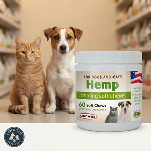 Durvet Hemp Calming Soft Chews for Dogs & Cats Grain Free 60 Count