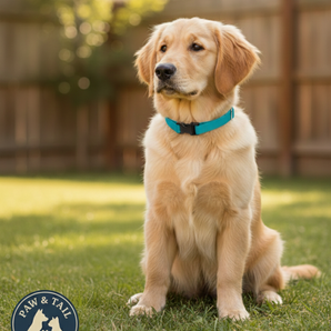 Lupine Pet 2 Hole Adjustable Nylon Replacement Dog Collar Strap 3/4 inch, Aqua