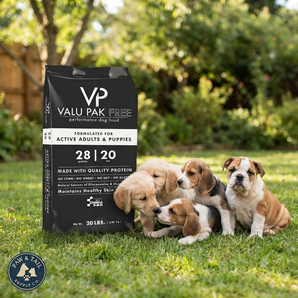 Valu-Pak Free 28-20 Puppies Dry Dog Food Grain-Free High Protein 20lbs.