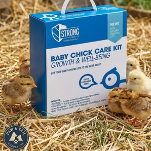 Strong Animals Baby Chick Care Kit for Baby Chicks with Digestive & Immune Support