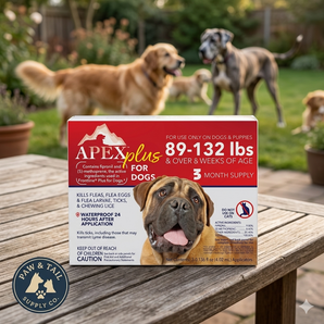 Apex Plus Flea & Tick Treatment for XLarge Dogs 89-132 lbs 3-Month Supply