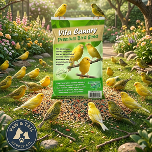 Vita Premium Canary Bird Seed 20lbs. Vitamin & Mineral Fortified Blend for Healthy Canaries