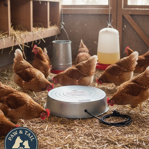 Little Giant Water Heater Base for Poultry 110W Freeze Prevention Metal Fount