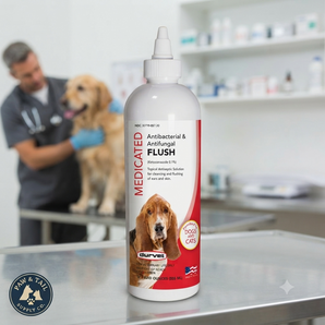 Durvet Antibacterial & Antifungal Topical Pet Skin & Ear Flush 12 oz. Bottle