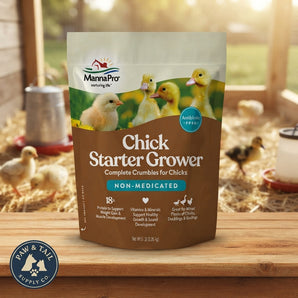 Manna Pro Chick Starter Crumbles Feed Non-Medicated 18% Protein 5 lbs.
