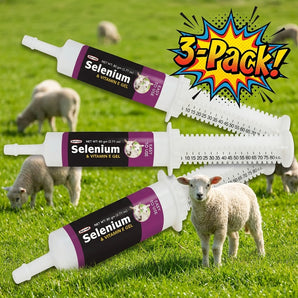 Durvet Selenium Vitamin E Gel for Sheep & Goat 80 mL 3-Pack