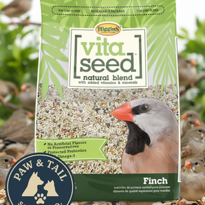 Higgins Vita Seed Finch Food 2 lbs. Premium Natural Seeds Vitamins & Minerals
