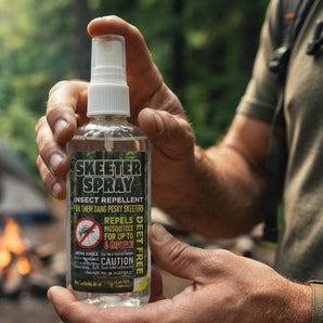 Skeeter Spray Insect Repellent Deet-Free Mosquito Tick Protection Travel Size 60ml