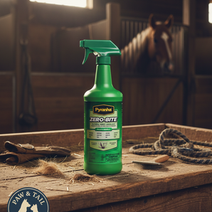 Pyranha Zero-Bite Natural Insect Spray 32 oz Horse Dog Cat Fly Repellent