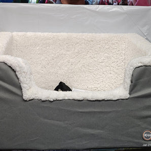 K&H Rectangle Pet Booster Pet Dog Car Seat - Large Grey