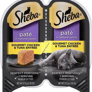 Chicken Kitten Wet Food Cat Sheba Perfect Portions Premium Pate & Tuna (2.65oz)