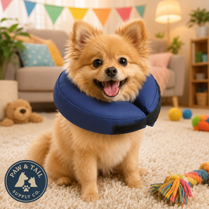 Total Pet Health Soft Inflatable Pet Recovery Collar Small for Dogs & Cats