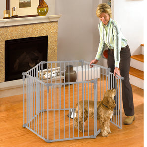 North States 3-in-1 Metal Superyard Pet Pen 6 Panels
