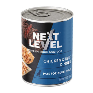 Next Level Super Premium Chicken & Beef Dinner Wet Adult Dog Food 12.5 oz 12-Pack